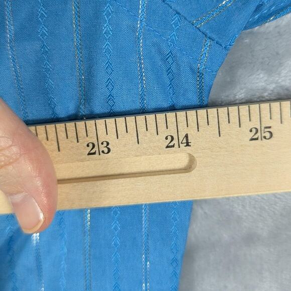 Crazy Cowboy Shirt Mens XL Western Pearl Snap Metallic Striped Rodeo Extra Large - Picture 4 of 6